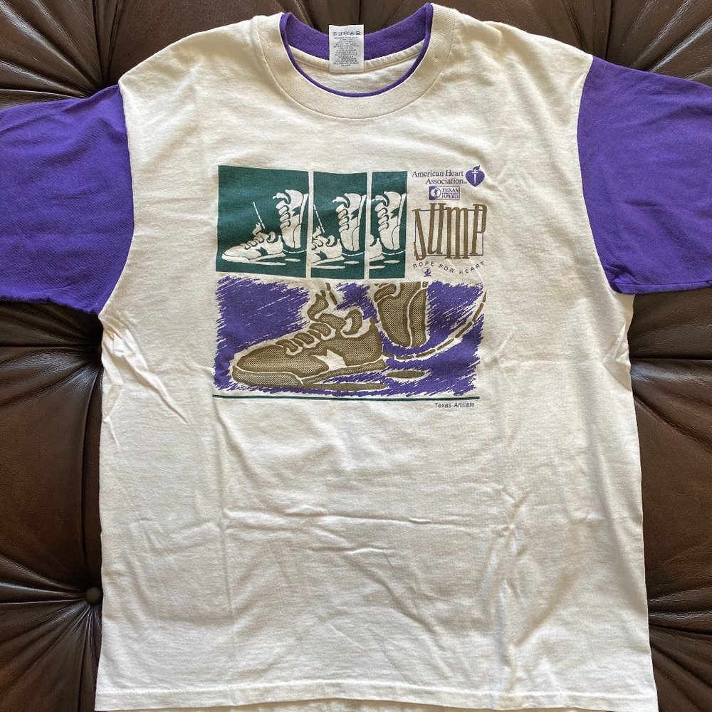 Vintage 1990's AHA "Jump Rope for Heart" Shirt (L)